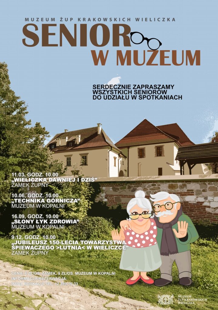 Serdecznie zapraszamy seniorów do Muzeum Żup Krakowskich w Wieliczce!