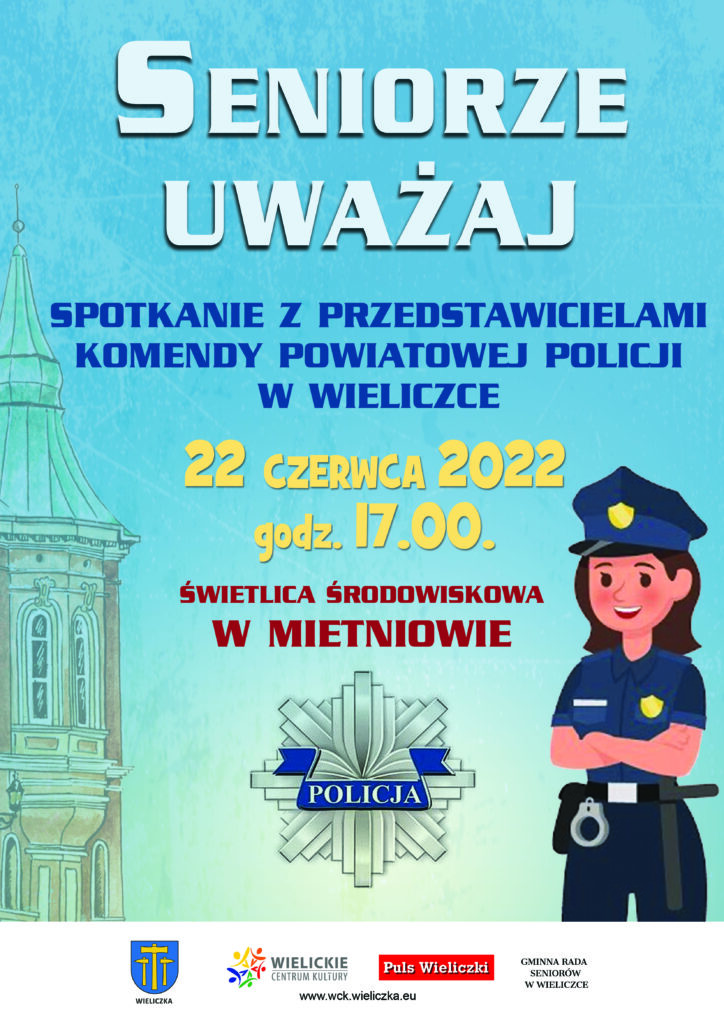 Spotkania seniorów z przedstawicielami Komendy Powiatowej Policji w Wieliczce pn. 