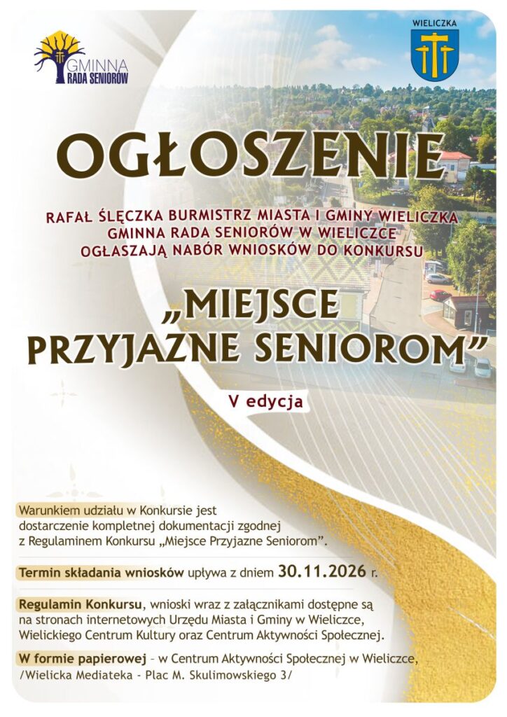 „MIEJSCE PRZYJAZNE SENIOROM” - edycja V